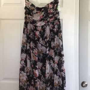 Black Multi-Color Floral Dress